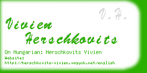vivien herschkovits business card